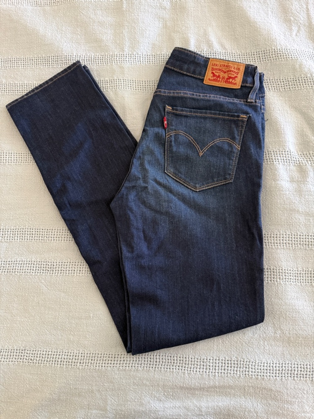 Levi's Women's Dark Indigo Straight Leg Jeans